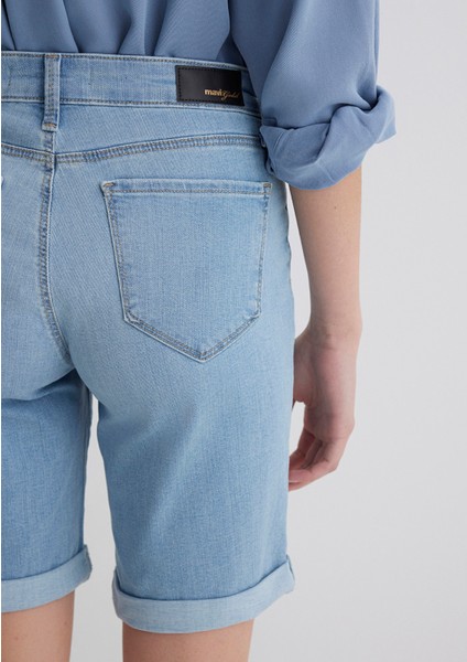Alexis Gold Klasik Açık Mavi Jean Şort 1441589731