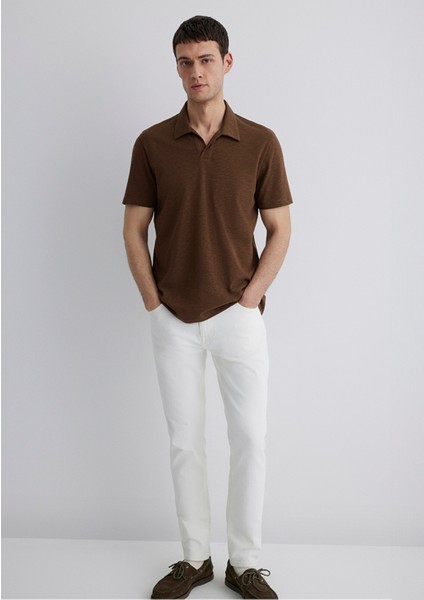 Kahverengi Polo Tişört 0612597-89330