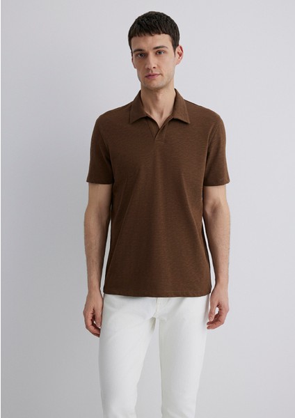 Kahverengi Polo Tişört 0612597-89330