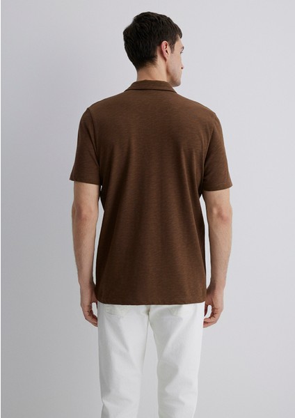 Kahverengi Polo Tişört 0612597-89330