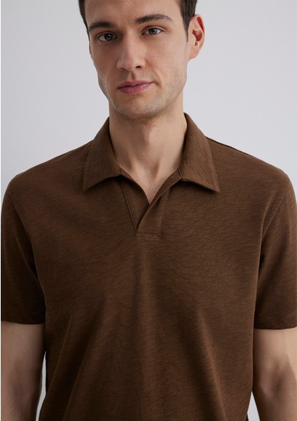 Kahverengi Polo Tişört 0612597-89330