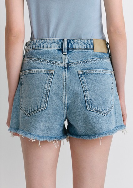 Cherry 90LAR Vintage Açık Mavi Jean Şort 1410022-89733