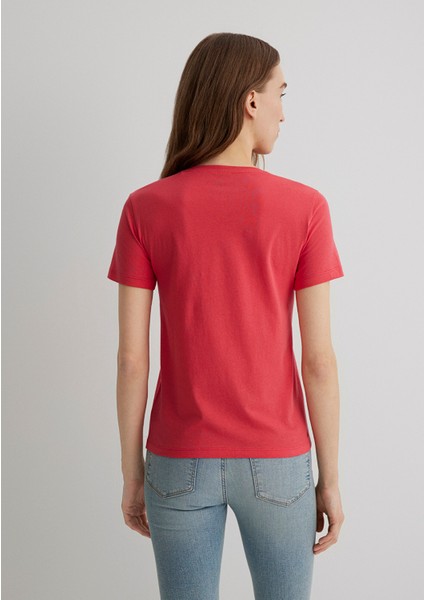 Bisiklet Baskılı Kırmızı Tişört 1613190-71083