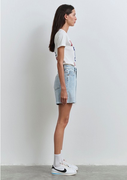 Millie 90LAR Açık Mavi Jean Şort 1458989752