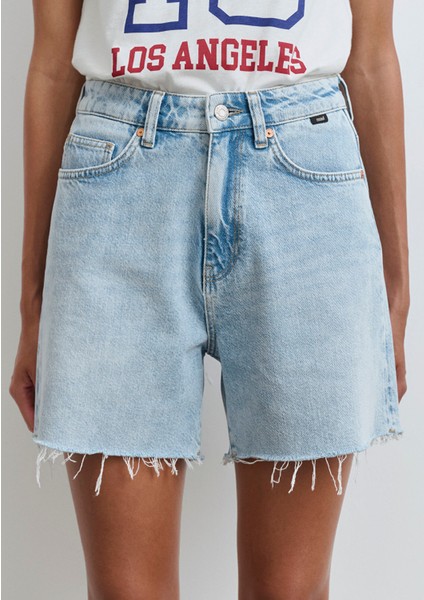 Millie 90LAR Açık Mavi Jean Şort 1458989752