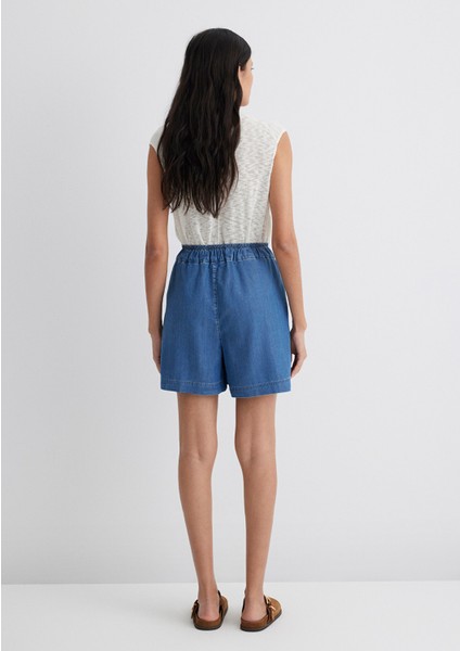 Penny Gold Klasik Indigo Mavisi Jean Şort 1410075-90104