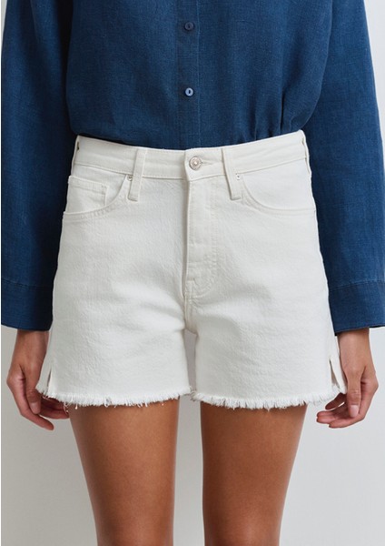 Heidi 90LAR Kırık Beyaz Jean Şort 1410057-90426