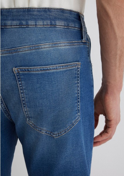 Brian Sporty Koyu Mavi Jean Şort 0418490389