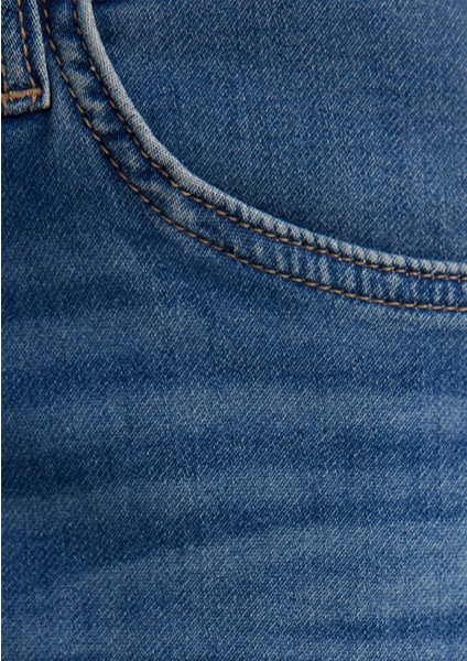 Brian Sporty Koyu Mavi Jean Şort 0418490389