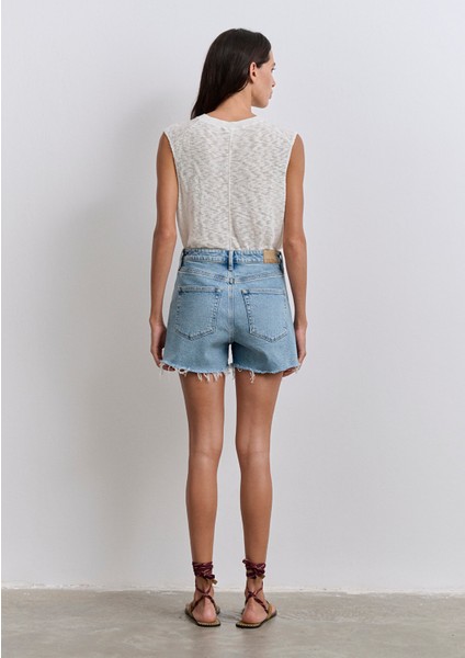 Heidi 90LAR Vintage Açık Mavi Jean Şort 1410057-89743
