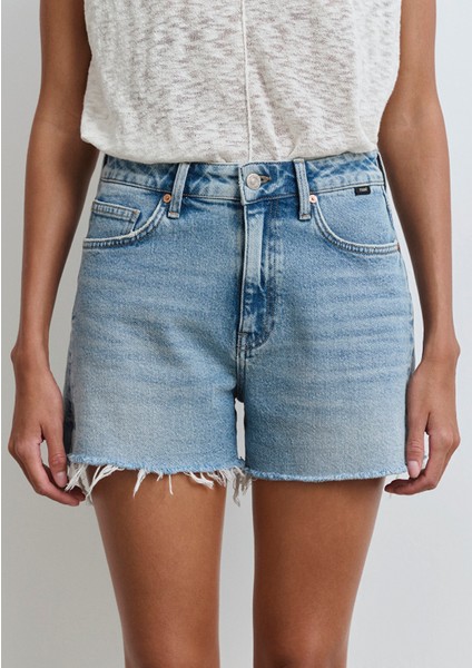 Heidi 90LAR Vintage Açık Mavi Jean Şort 1410057-89743