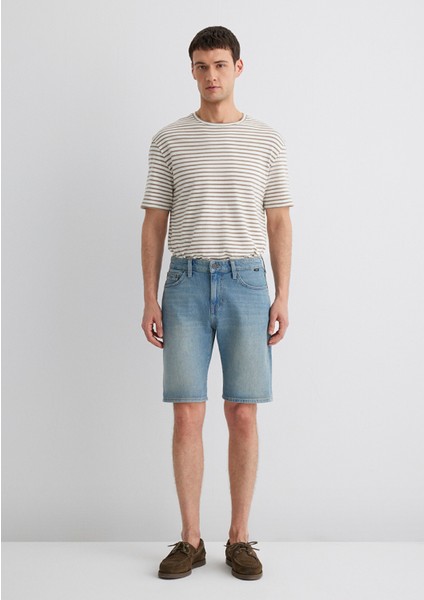 Brian 90LAR Vintage Indigo Mavi Jean Şort 0418485360