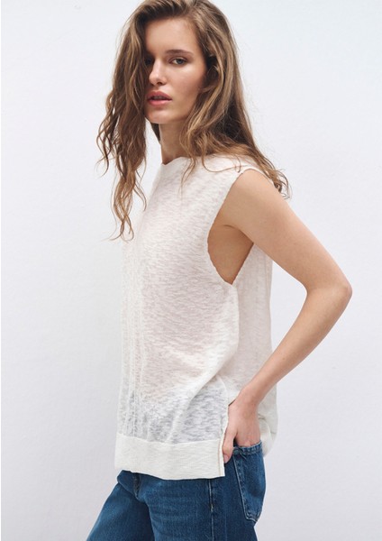 Ekru Triko Top 1710671-70057