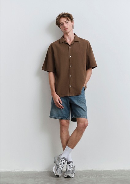 Houston Street Indigo Mavisi Jean Şort 0410672-89805