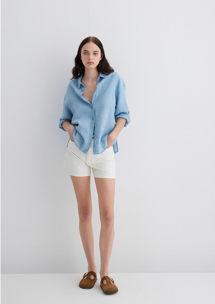 Verna Off White 90LAR Jean Şort 1410059-90443