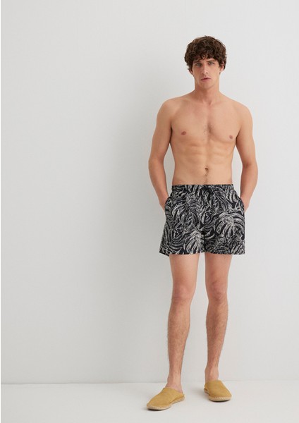 Siyah Kısa Deniz Şortu 0911895-900