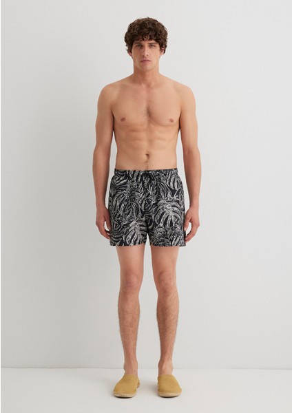 Siyah Kısa Deniz Şortu 0911895-900