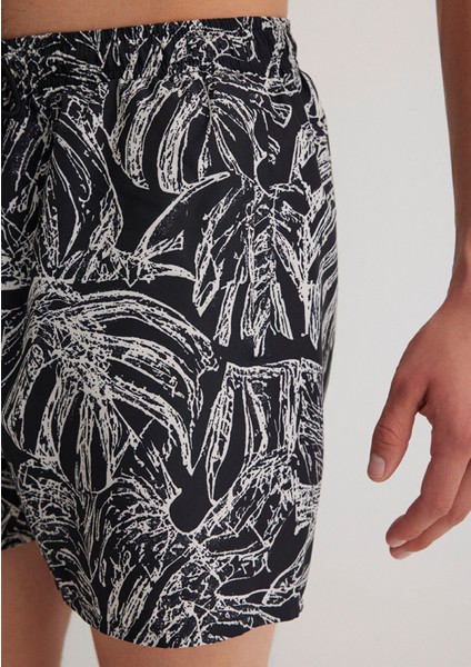 Siyah Kısa Deniz Şortu 0911895-900