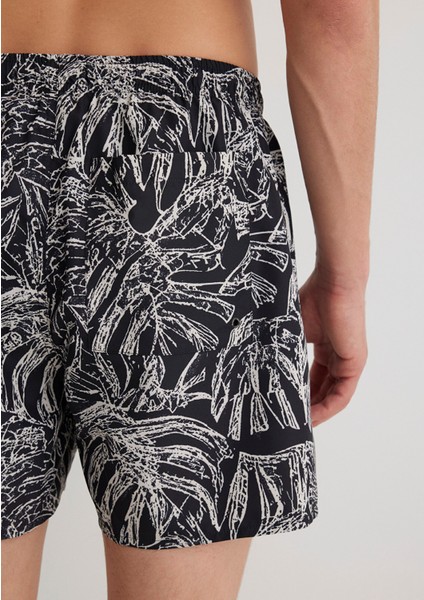 Siyah Kısa Deniz Şortu 0911895-900