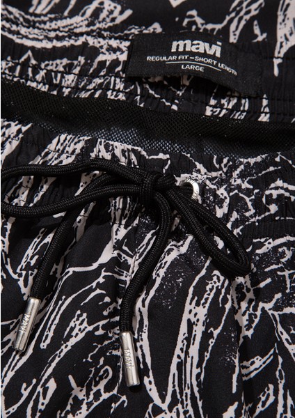 Siyah Kısa Deniz Şortu 0911895-900