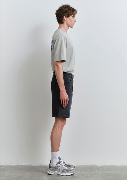 Houston Street Antrasit Jean Şort 0410672-89813