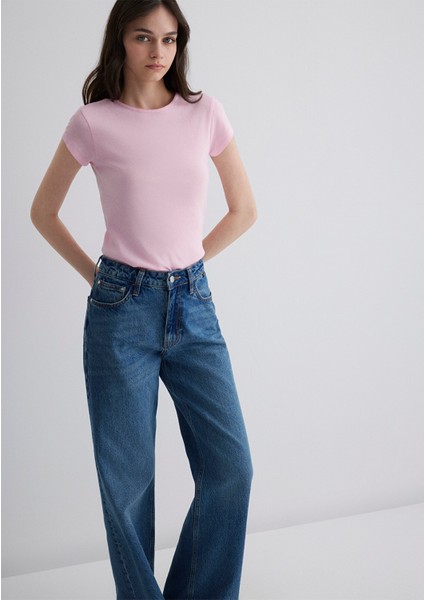 Pembe Basic Tişört 1613119-71008