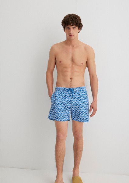 Mavi Kısa Deniz Şortu 0911902-24367