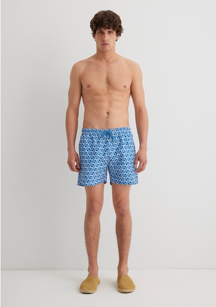 Mavi Kısa Deniz Şortu 0911902-24367