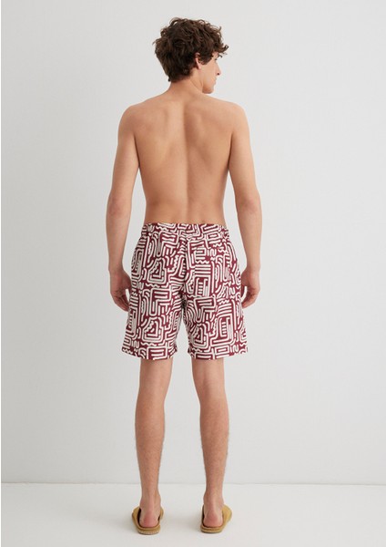 Bordo Deniz Şortu 0911905-32421