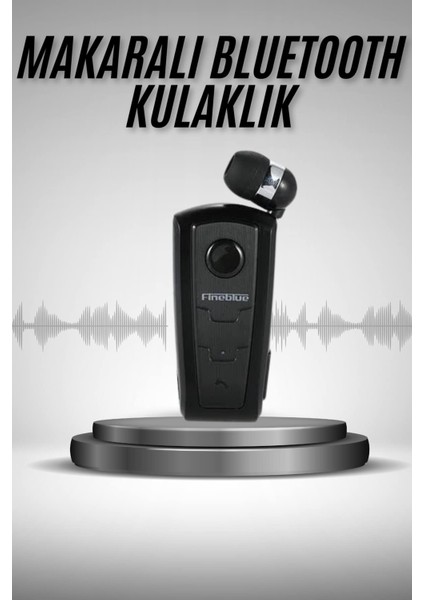 Wizard Makaralı Bluetooth Kulakiçi Yaka Kulaklığı Kablosuz Kulaklık