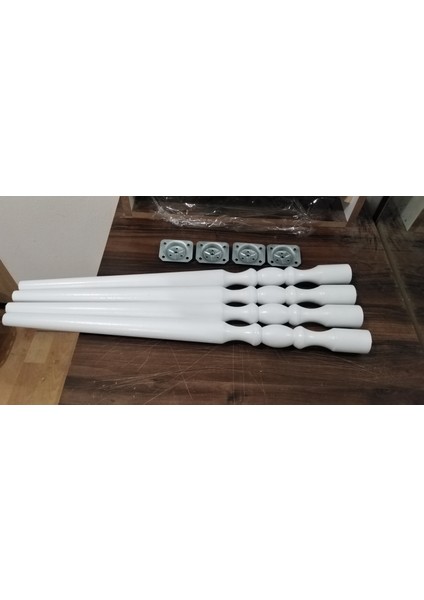60CM 5'lik Cnc Kesimli Dekoratif 3 Renkli:(Beyaz-Siyah-Meşe) Masa&sehpa Ayakları fiyatları