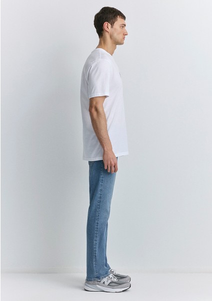 Hav Baskılı Beyaz Tişört 0612759-620