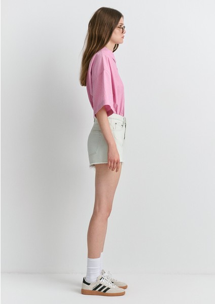 Rosie 90LAR Buz Mavi Jean Şort 1447489738