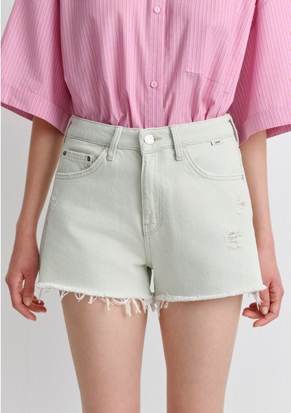 Rosie 90LAR Buz Mavi Jean Şort 1447489738