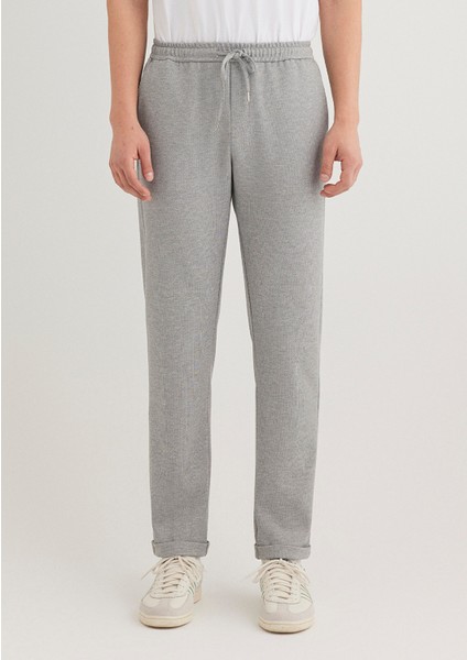 Gri Örme Pantolon 0010460-80018