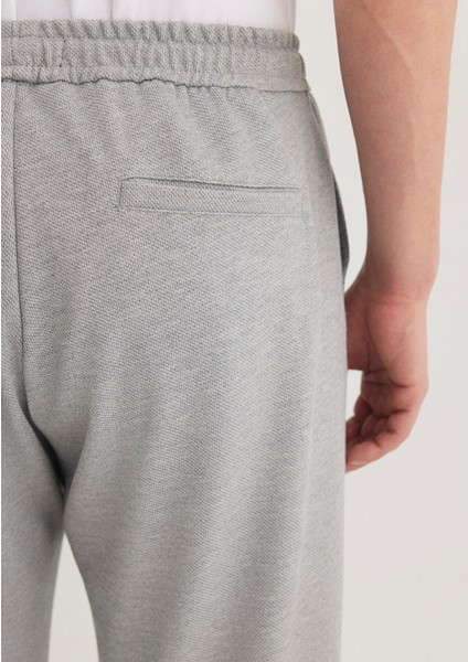 Gri Örme Pantolon 0010460-80018