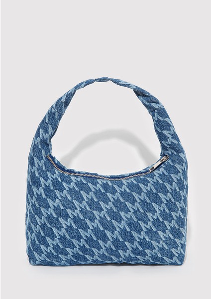 Baskılı Denim El Çantası 1912061-70830