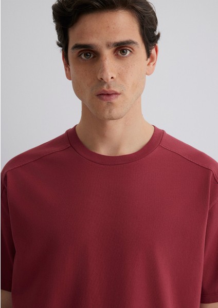 Baskılı Bordo Tişört 0612629-70423