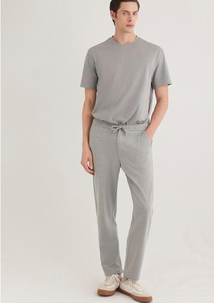 Gri Örme Pantolon 0010465-80018