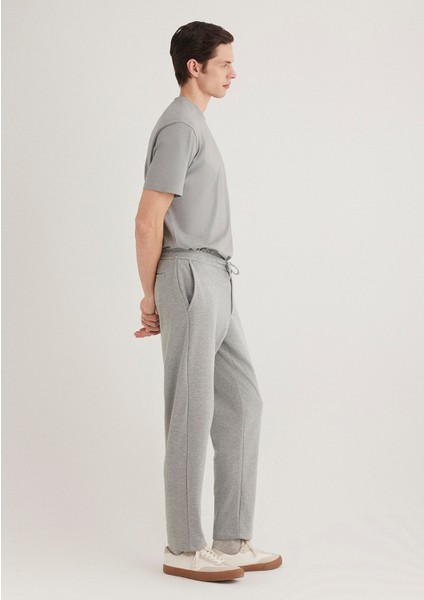 Gri Örme Pantolon 0010465-80018