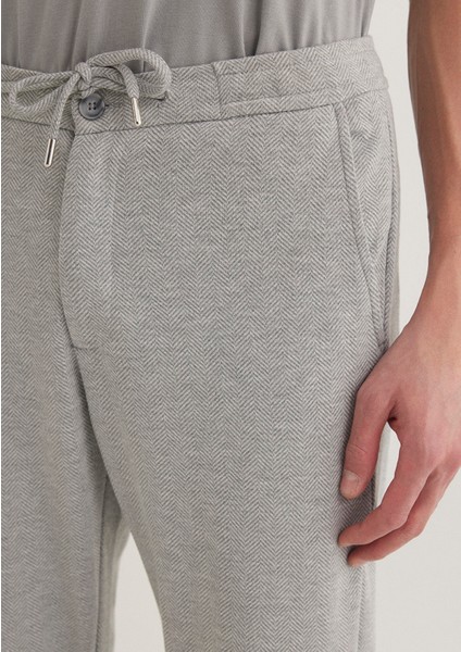 Gri Örme Pantolon 0010465-80018