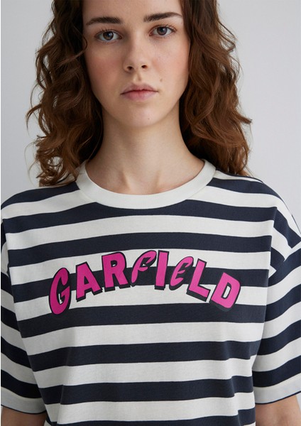 Garfield Baskılı Gri Tişört 1613366-85308