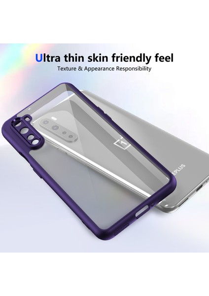 Oneplus Nord,için Eabhulie Kılıf, Kamera Lens Korumalı Hibrit 2'si 1 Arada Şeffaf Kılıf-Mor (Yurt Dışından) fırsatları