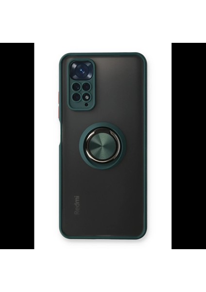 Xiaomi Redmi Note 11 Kılıf Montreal Yüzüklü Silikon Kapak