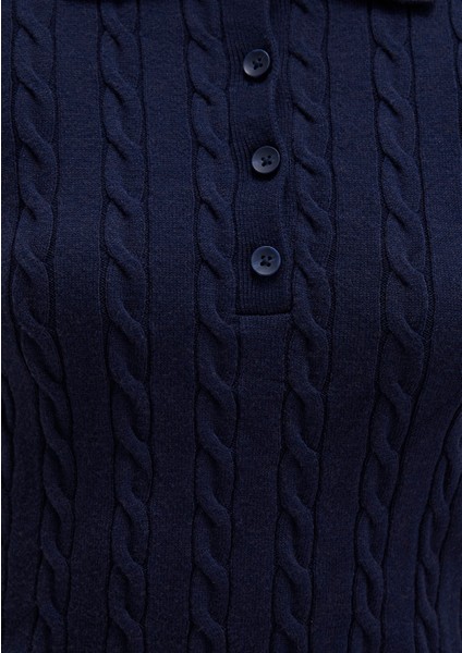 Lacivert Triko Polo 1710328-84371