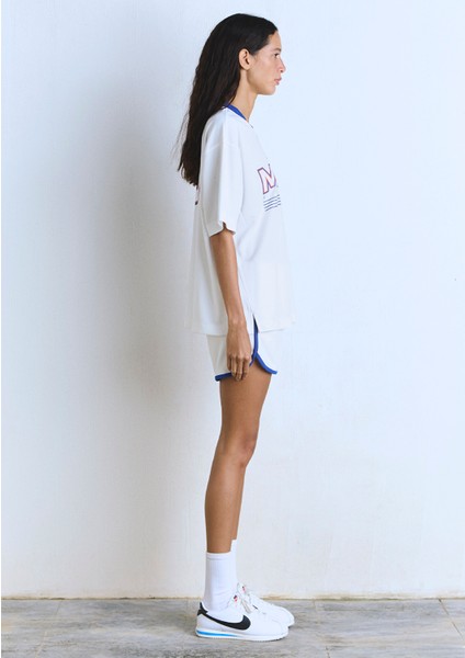 Miami 91 Baskılı Ekru Forma Tişört 1613064-70057