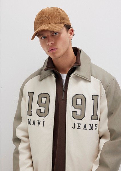 MVJNS Nakışlı Kahverengi Kadife Şapka 0911928-89465