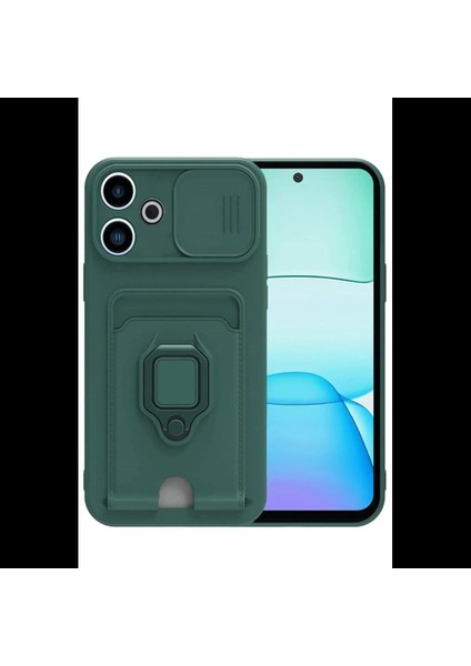 Xiaomi Redmi 13 4g Kılıf Zuma Kartvizitli Yüzüklü Silikon