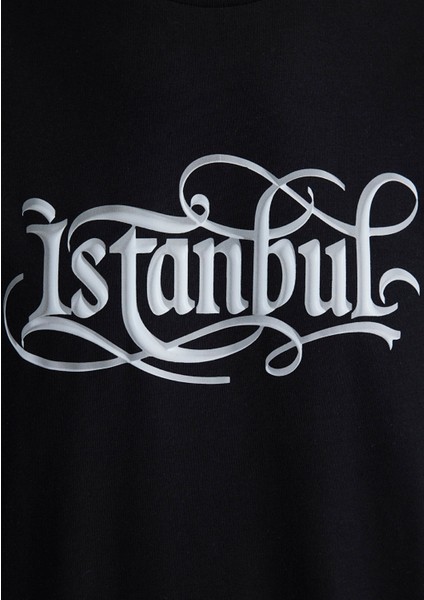Istanbul Baskılı Siyah Tişört 0612991-900
