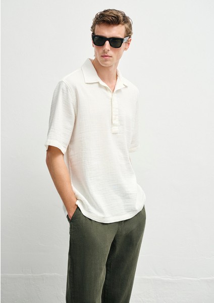 Ekru Polo Tişört 0211619-70057